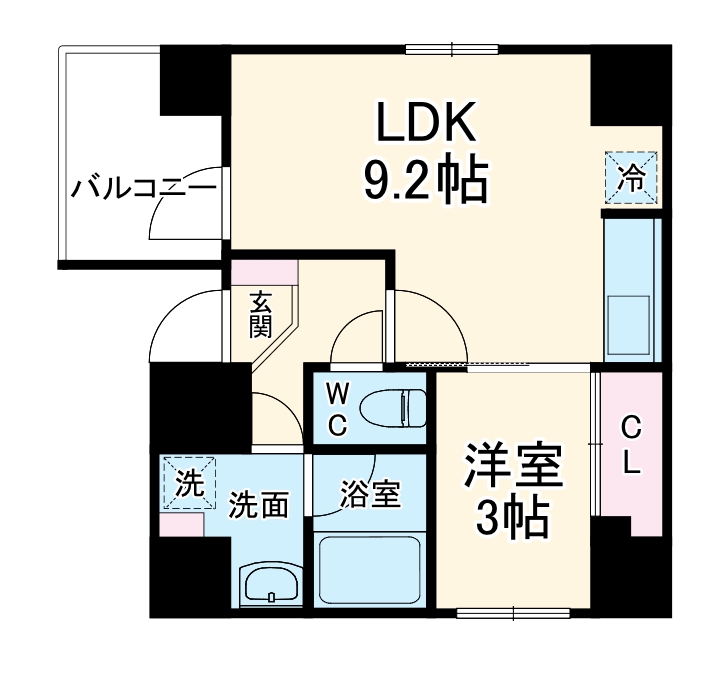 ル・ジュジュヨコハマの間取り