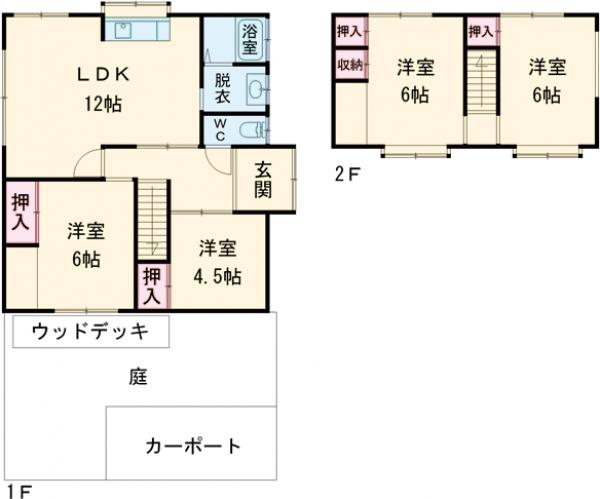 八王子・並木町戸建ての間取り