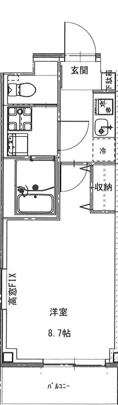 志茂の完工年月(2020年11月)築の賃貸マンションの間取り