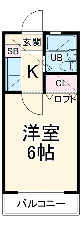 ダイニチ館F27の間取り