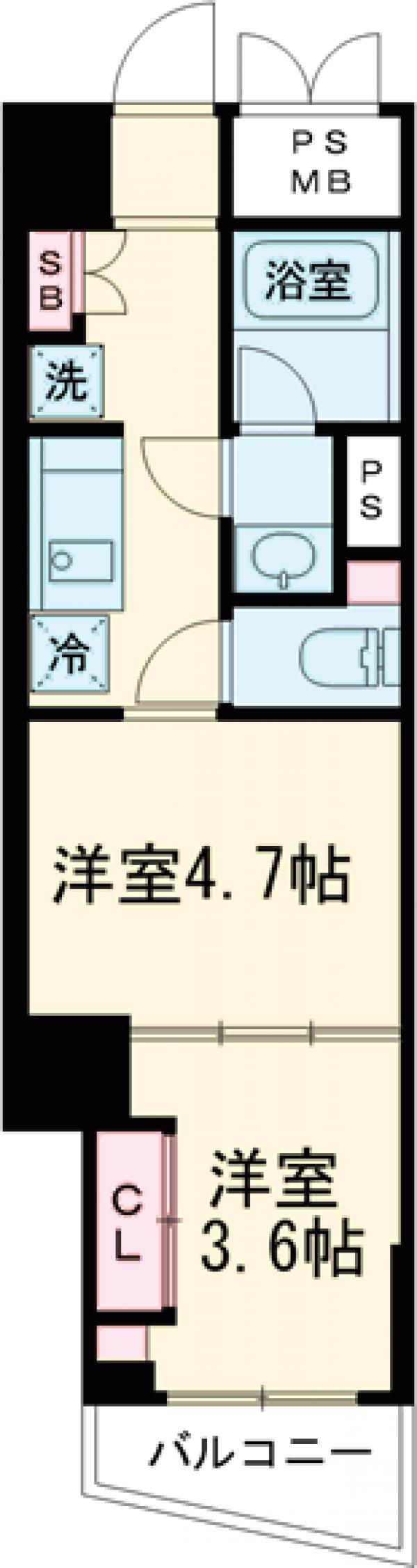 ライオンズマンション大山金井町の間取り