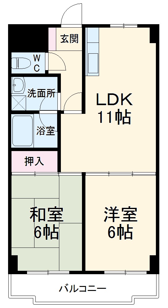 ラーバンライブ・武蔵浦和の間取り