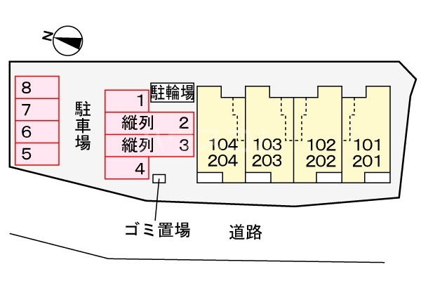 2/6 駐車場