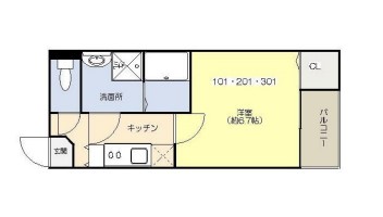クイーンズコートⅡの間取り