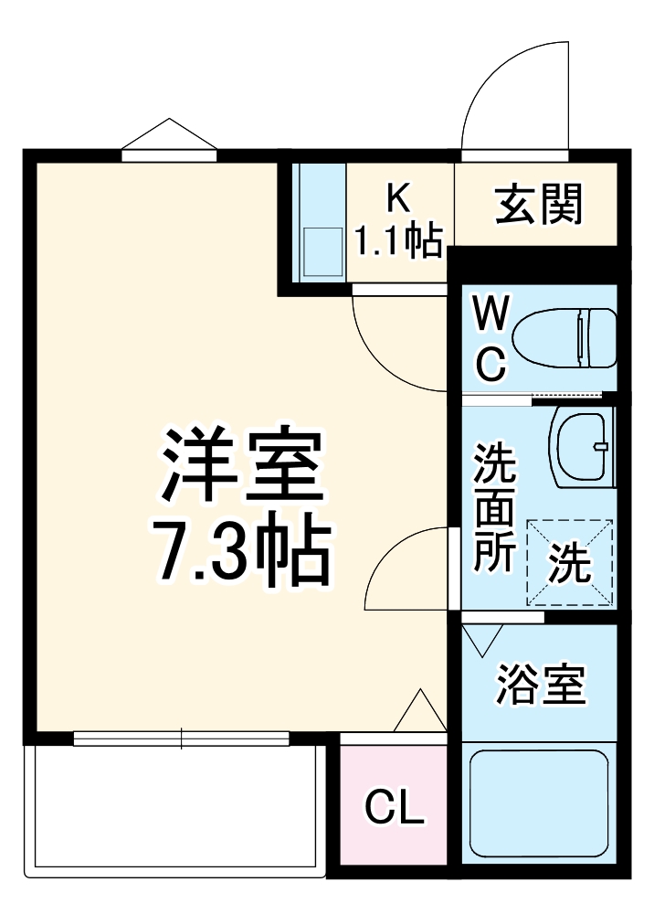 ウェルスフィールド湘南B棟の間取り