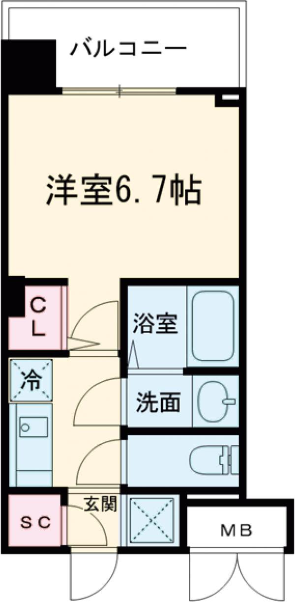 ブランシエスタ西京極の間取り