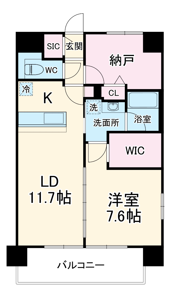 ラフィネール大阪十三の間取り