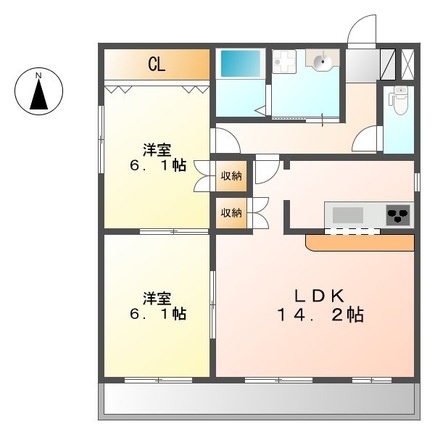 コンフォースKの間取り