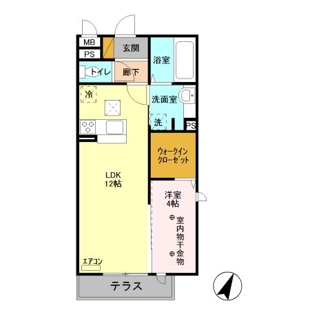 ロイジェントパークスレイクタウンGの間取り