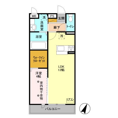 ロイジェントパークスレイクタウンGの間取り