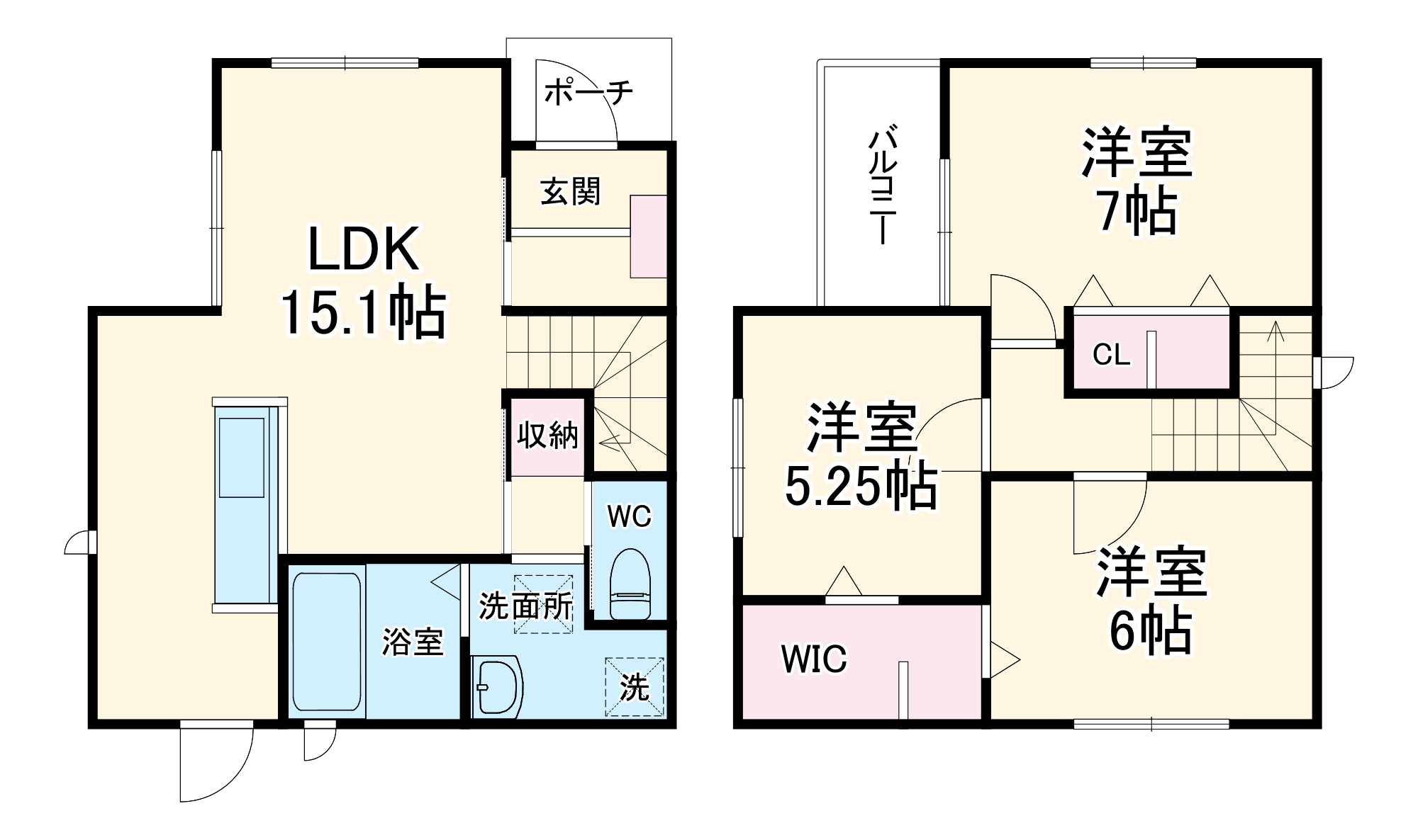 春岡1-22KODATEXⅣC棟の間取り