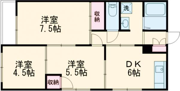 エーデルハイムAの間取り