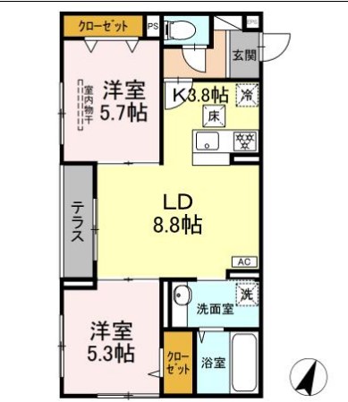 プランドール鷺宮の間取り