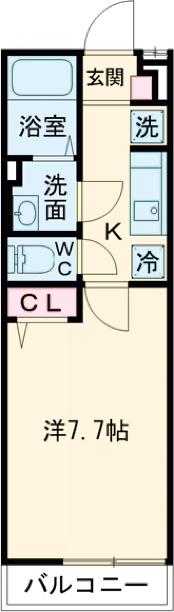 東町の完工年月(2019年3月)築の賃貸アパートの間取り