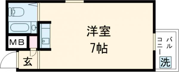 スカイコート桜新町の間取り