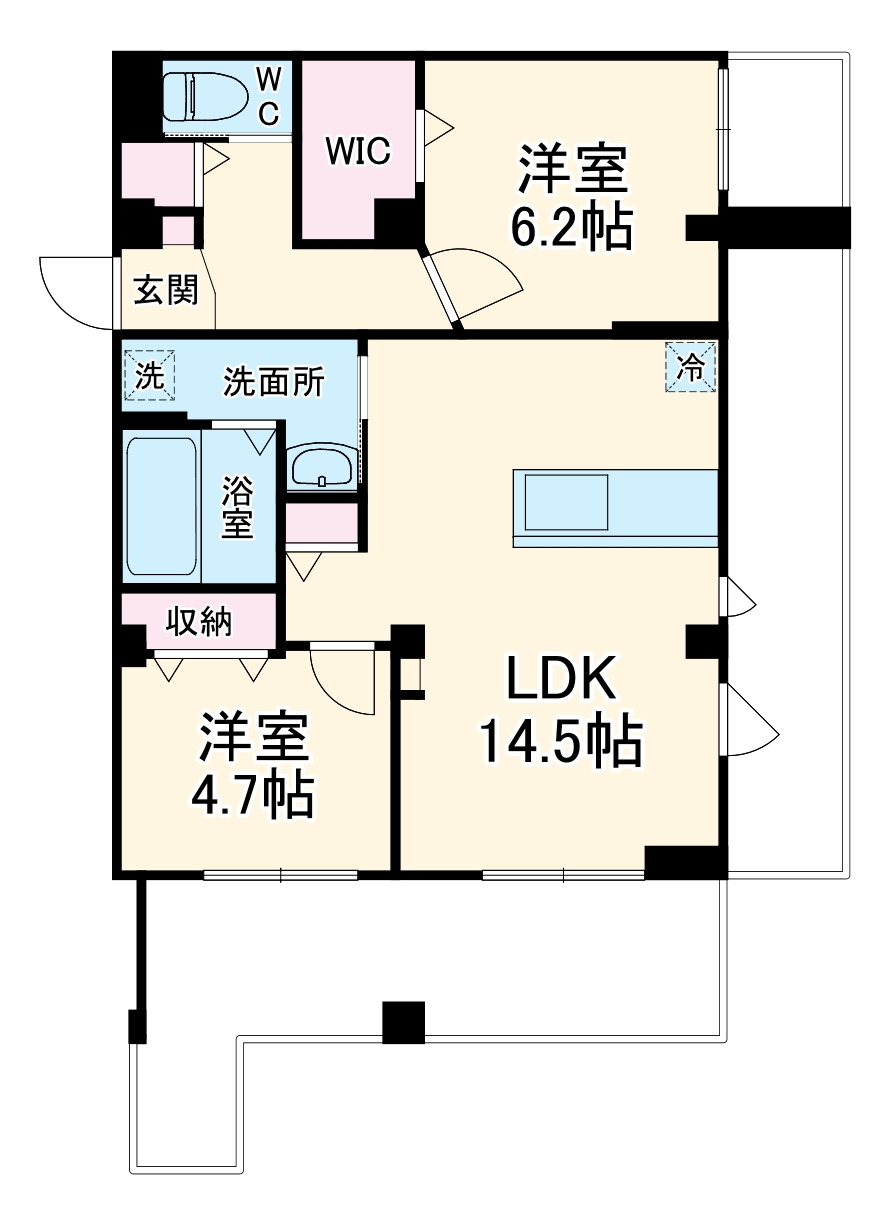 フリージアおおたかの森の間取り