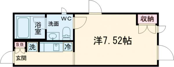 Fullea若松河田の間取り