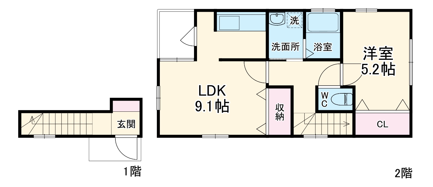 カーサ国府の間取り