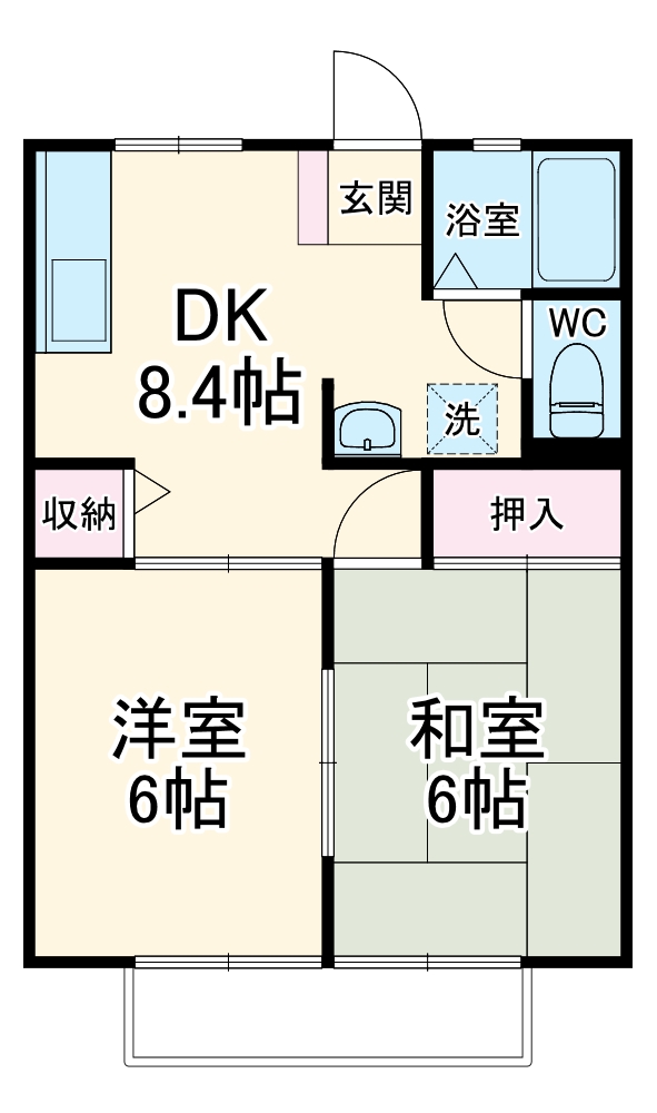 パナハイツカトレアの間取り