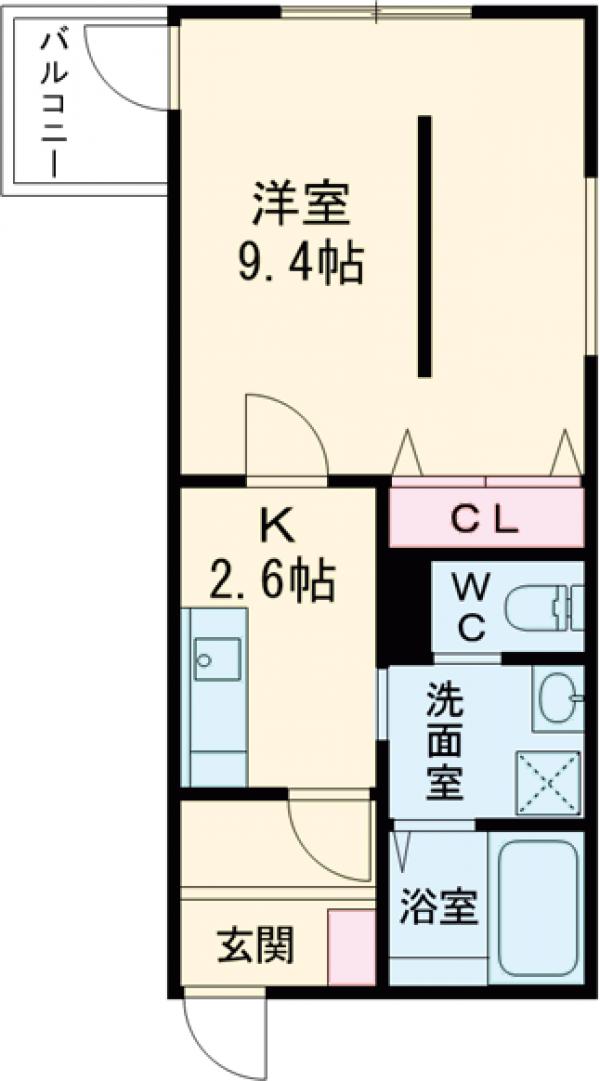 カーサフォルトゥナート岸和田の間取り