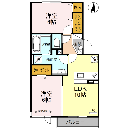 ロイジェントパークスレイクタウンⅢFの間取り