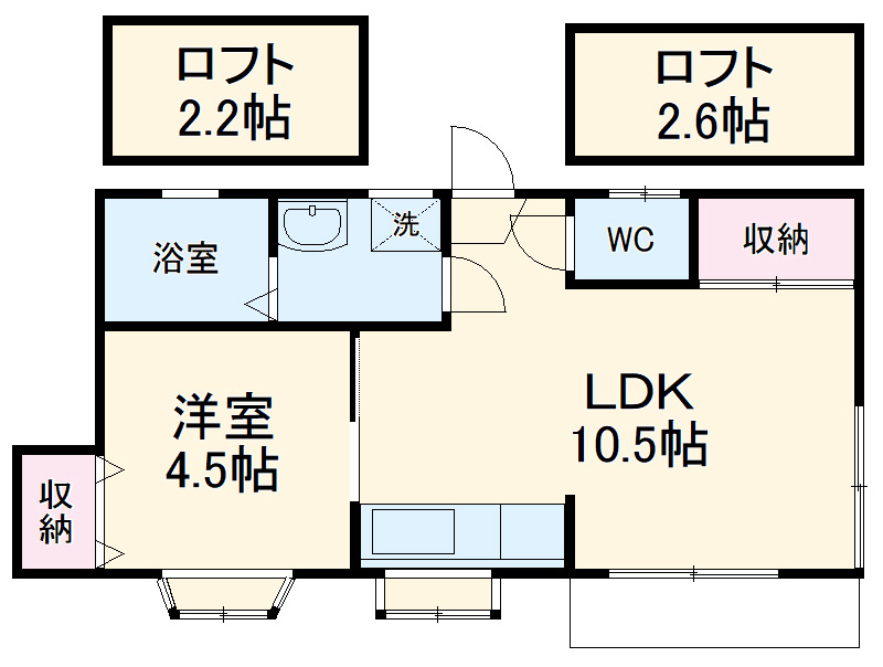リバーサイド下田の間取り
