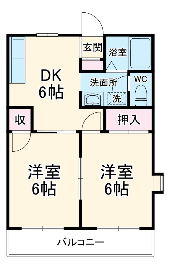 グランドール青葉台の間取り
