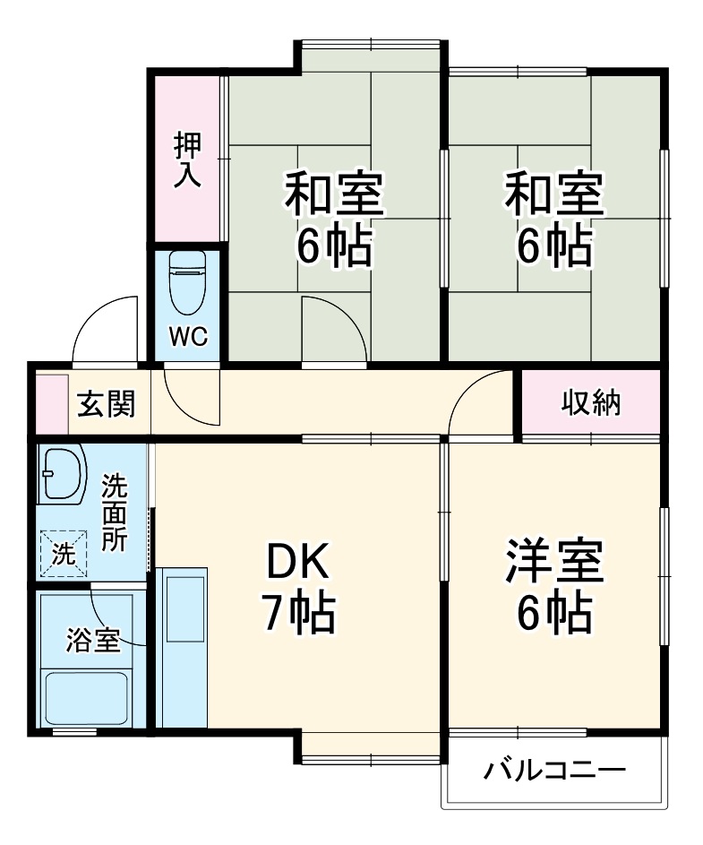 ハイツリップルの間取り