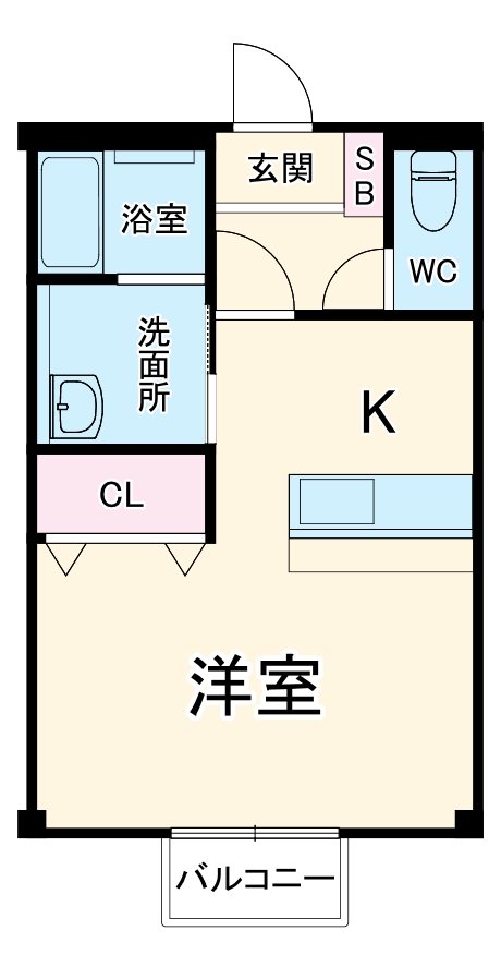 シティハイム城南Aの間取り
