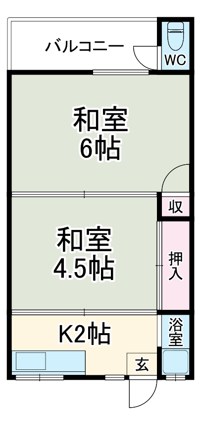 第1永楽荘の間取り