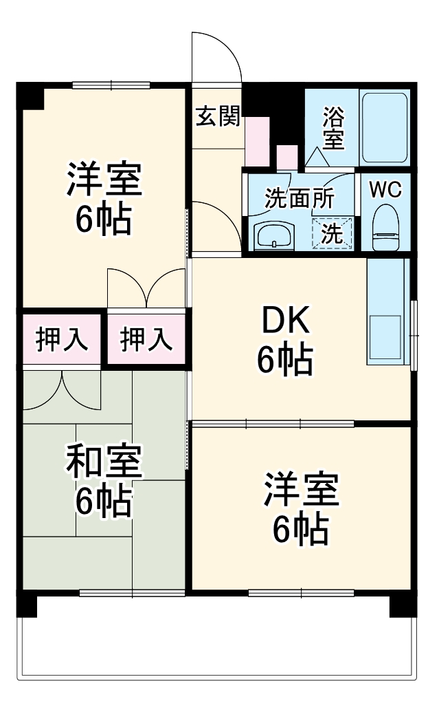 エリシオン馬見塚の間取り