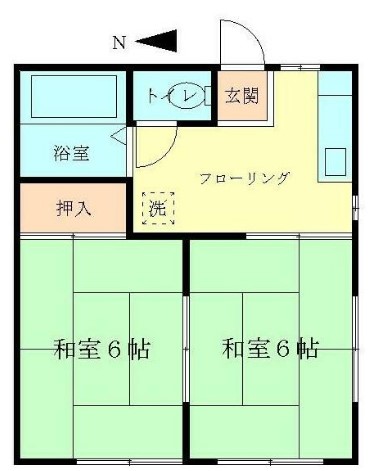 浜祥コーポAの間取り