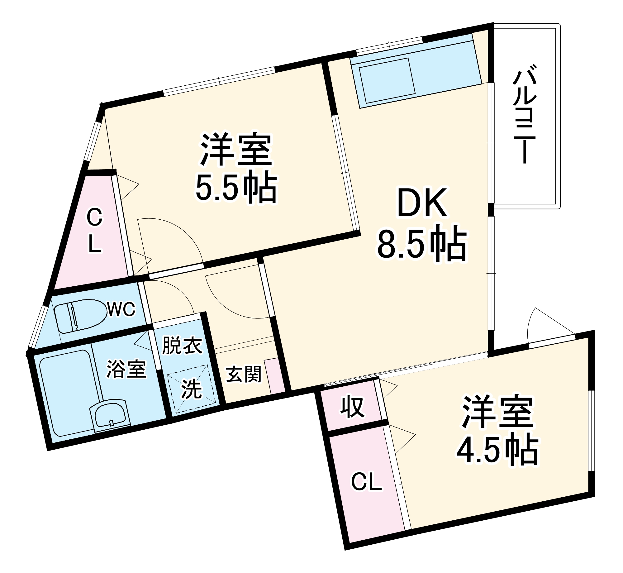 タックビルⅢの間取り