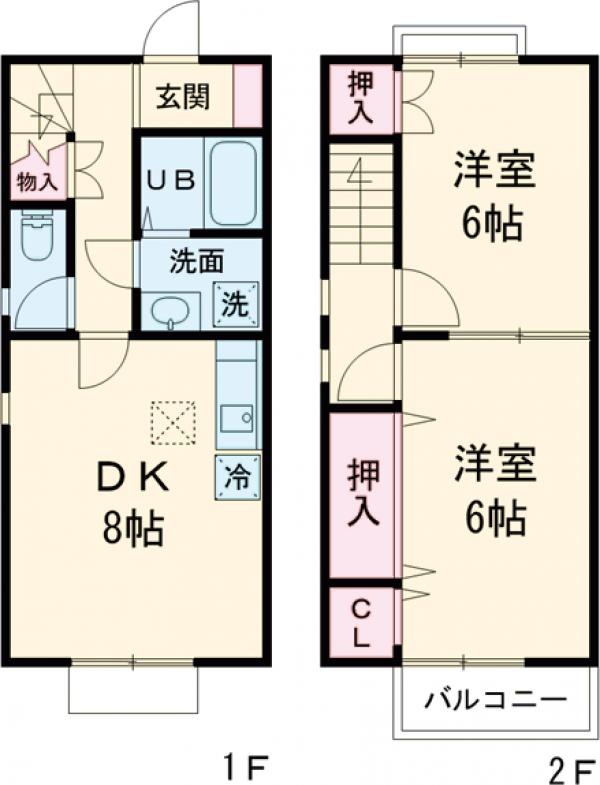 Terraced Houseの間取り