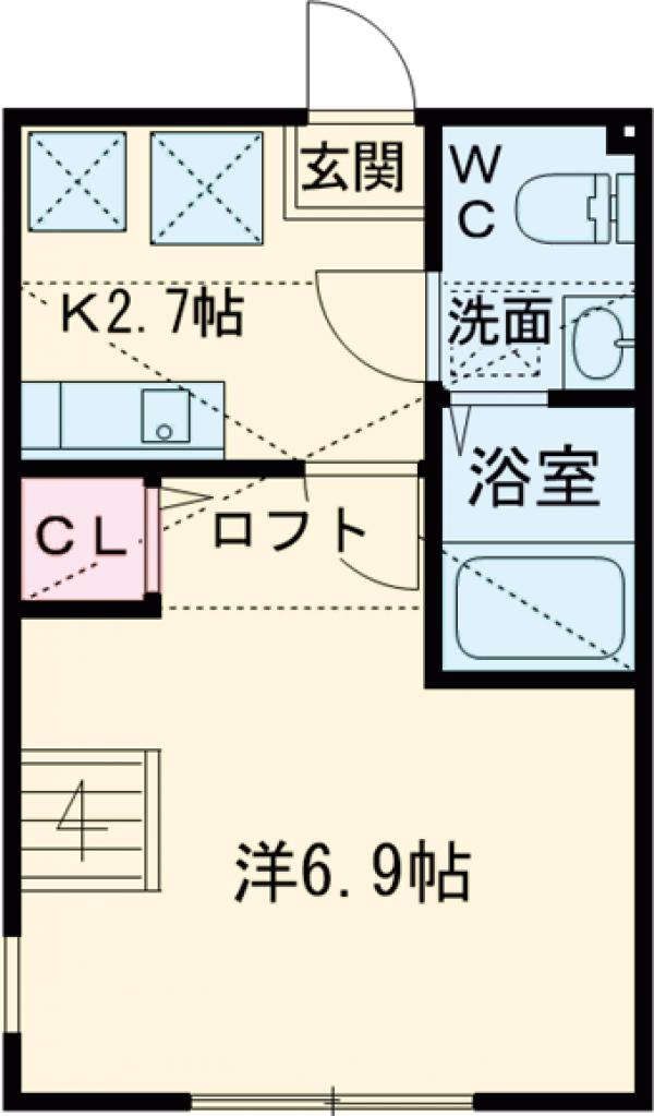 ウエストミモザの間取り