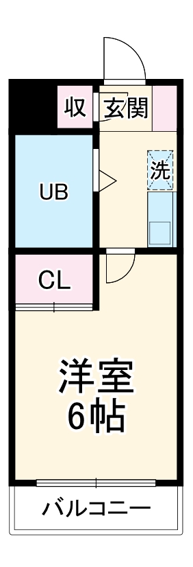フレンドポート矢部第2の間取り