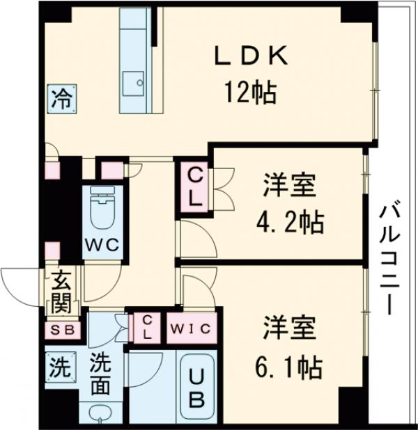 クレストコート東日暮里の間取り