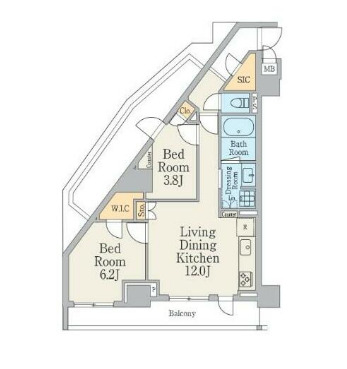 クレストコート町屋の間取り