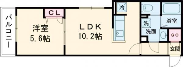 グラナーデ西保木間の間取り