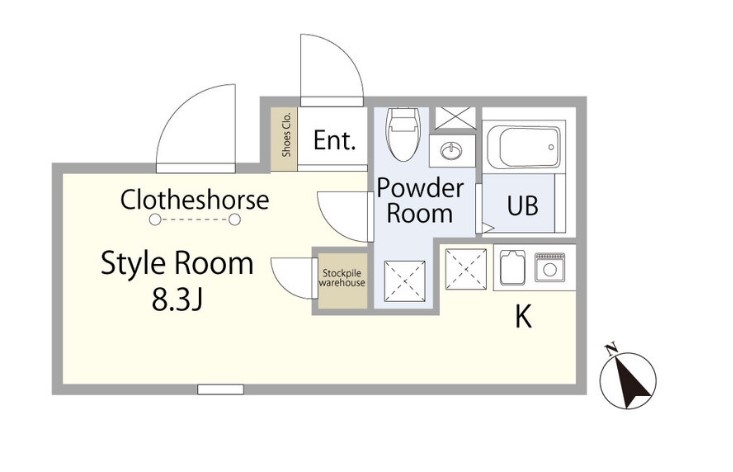 ラフォート町屋の間取り