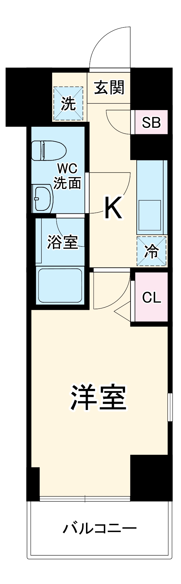 リヴシティ横濱石川町の間取り