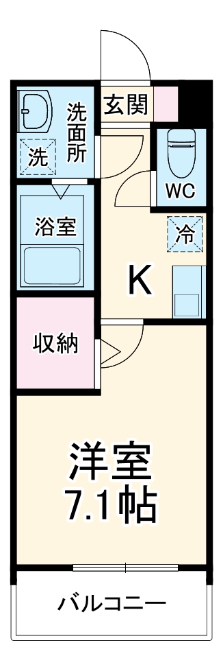 MELDIA京成津田沼Ⅱの間取り