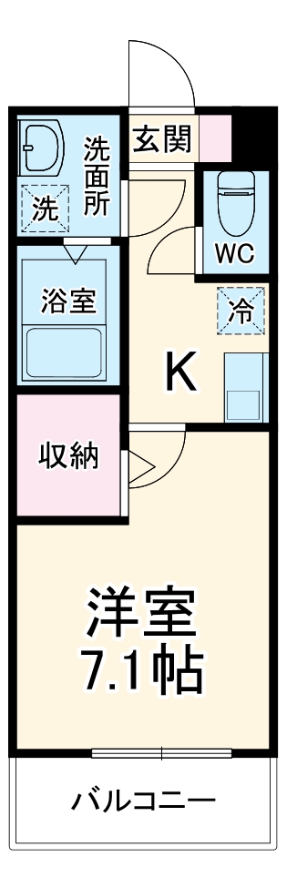MELDIA京成津田沼Ⅱの間取り