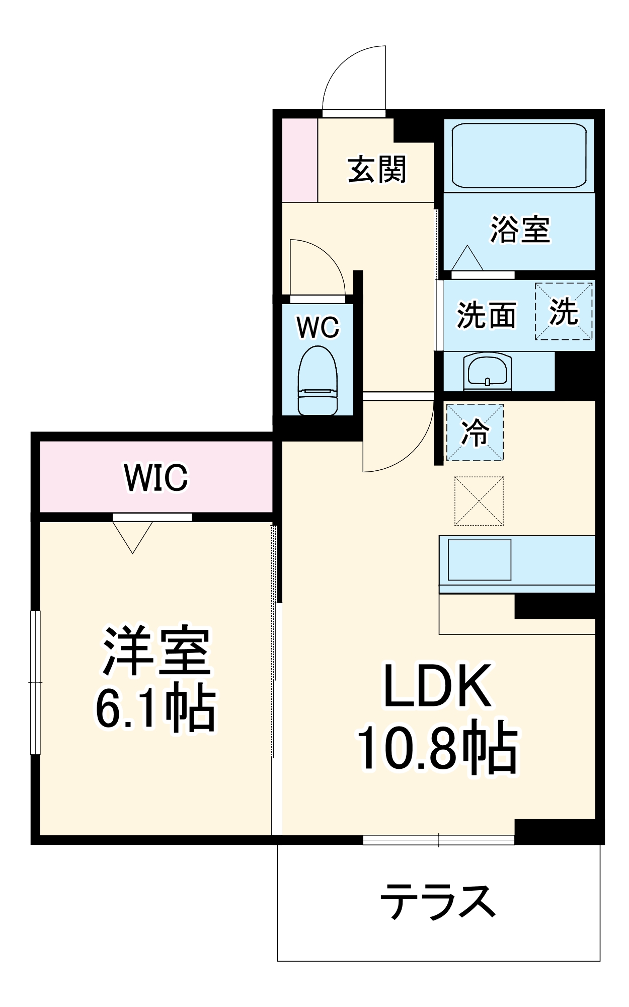 D-ROOM若松町の間取り