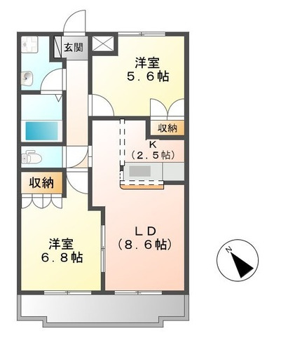 サンプロニティ Y.Gの間取り