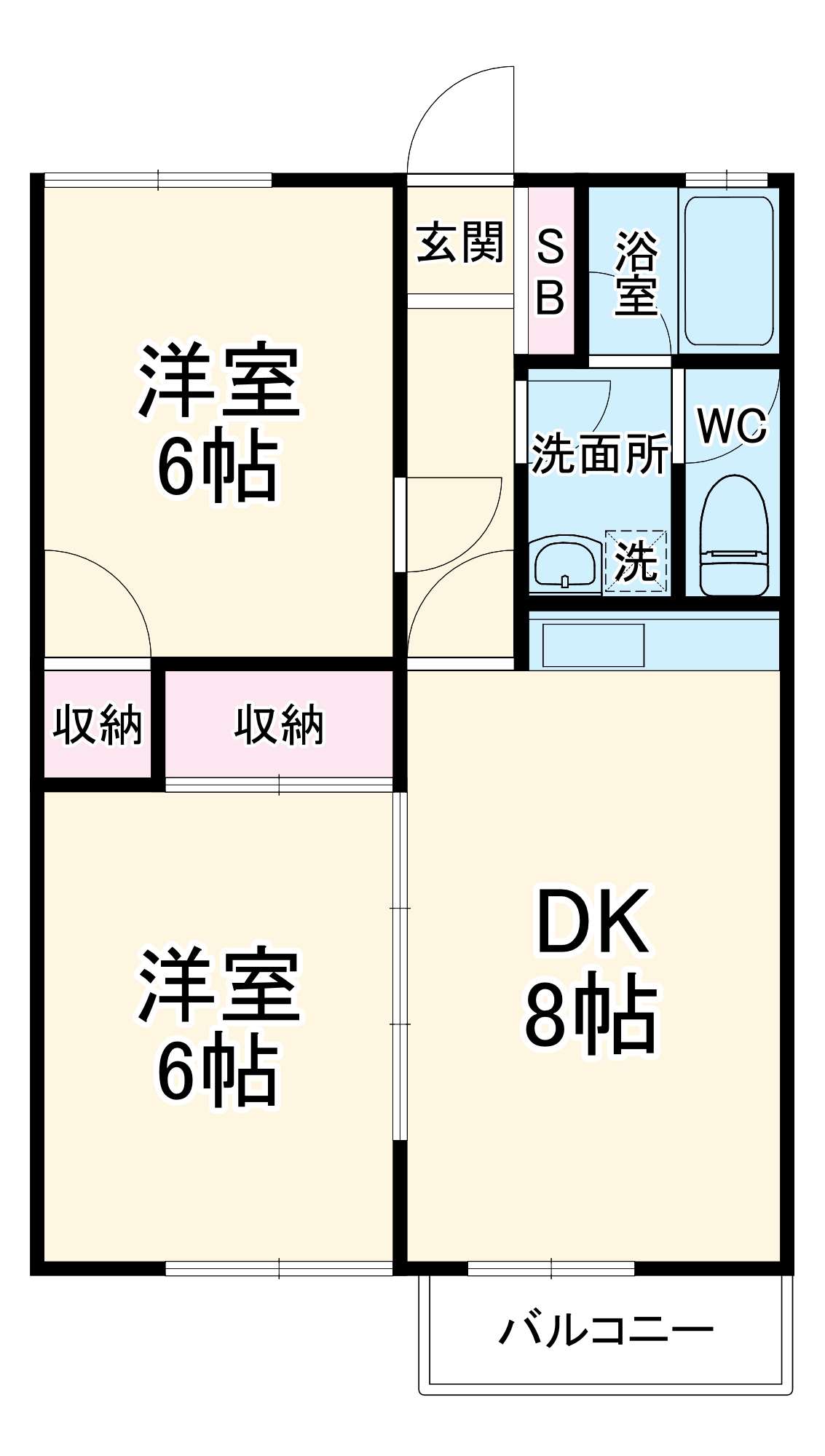 ハイツ光の間取り