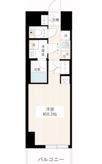 イアース西日暮里の間取り