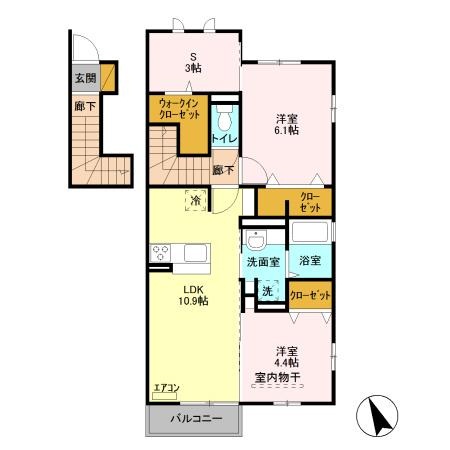 ブリアール Ⅰの間取り
