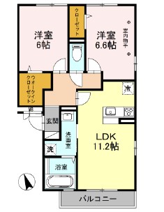 アンクレージュせんげん台の間取り
