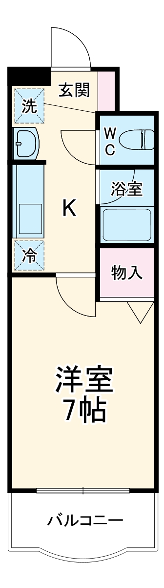 シャルム南流山の間取り